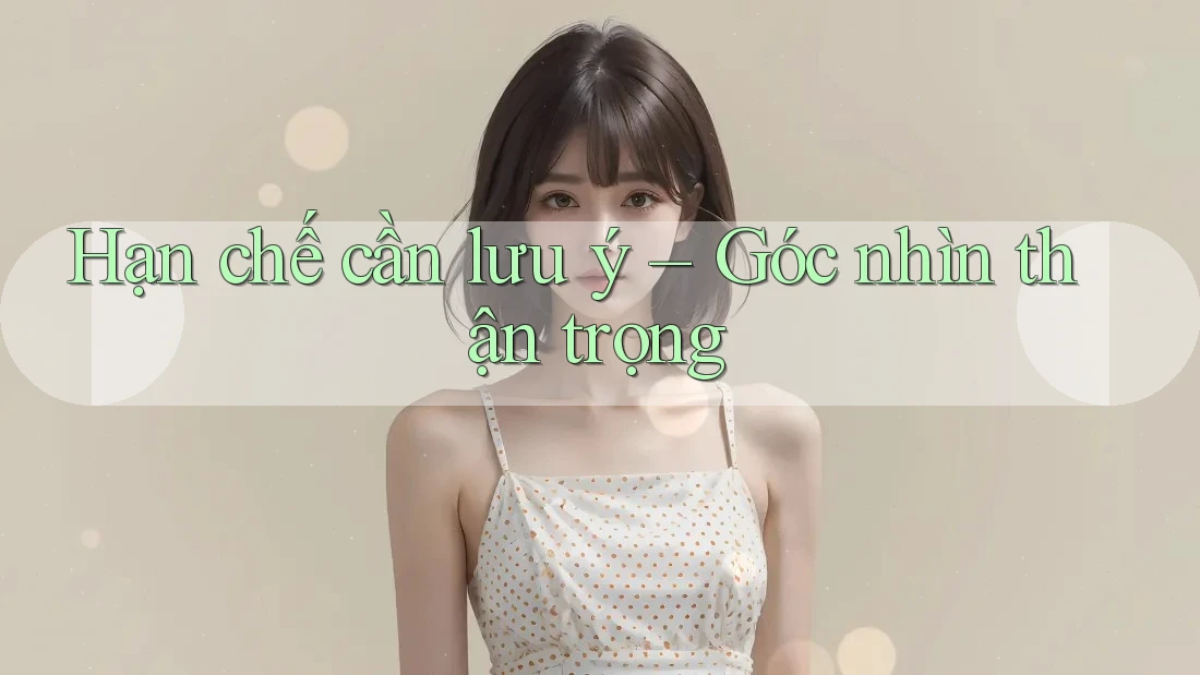 Hạn chế cần lưu ý: Góc nhìn thận trọng Hạn chế cần lưu ý: Góc nhìn thận trọng