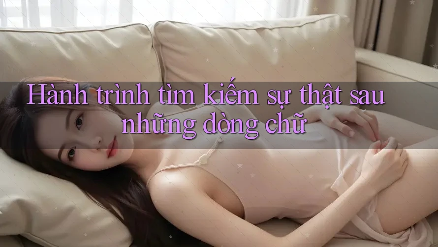 Hành trình tìm kiếm sự thật sau những dòng chữ Hành trình tìm kiếm sự thật sau những dòng chữ