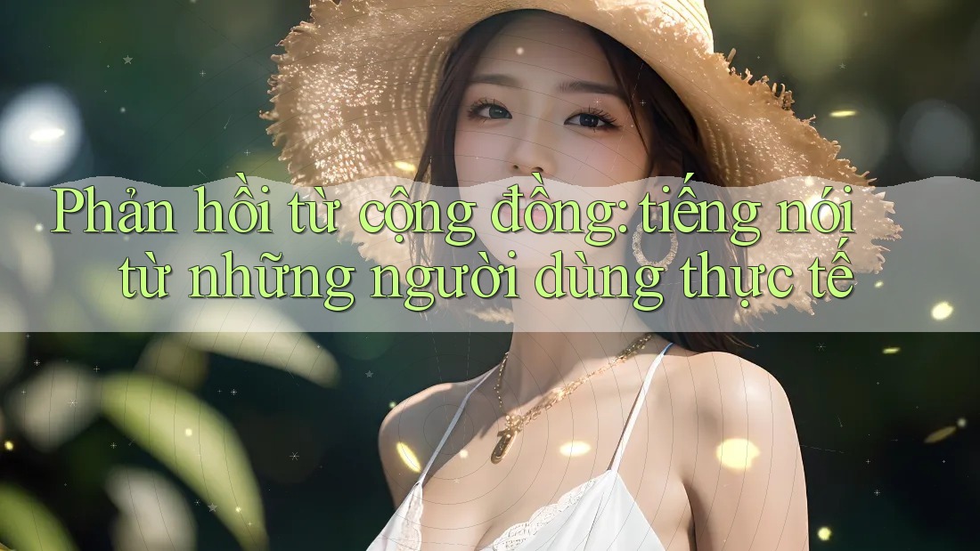Phản hồi từ cộng đồng: tiếng nói từ những người dùng thực tế