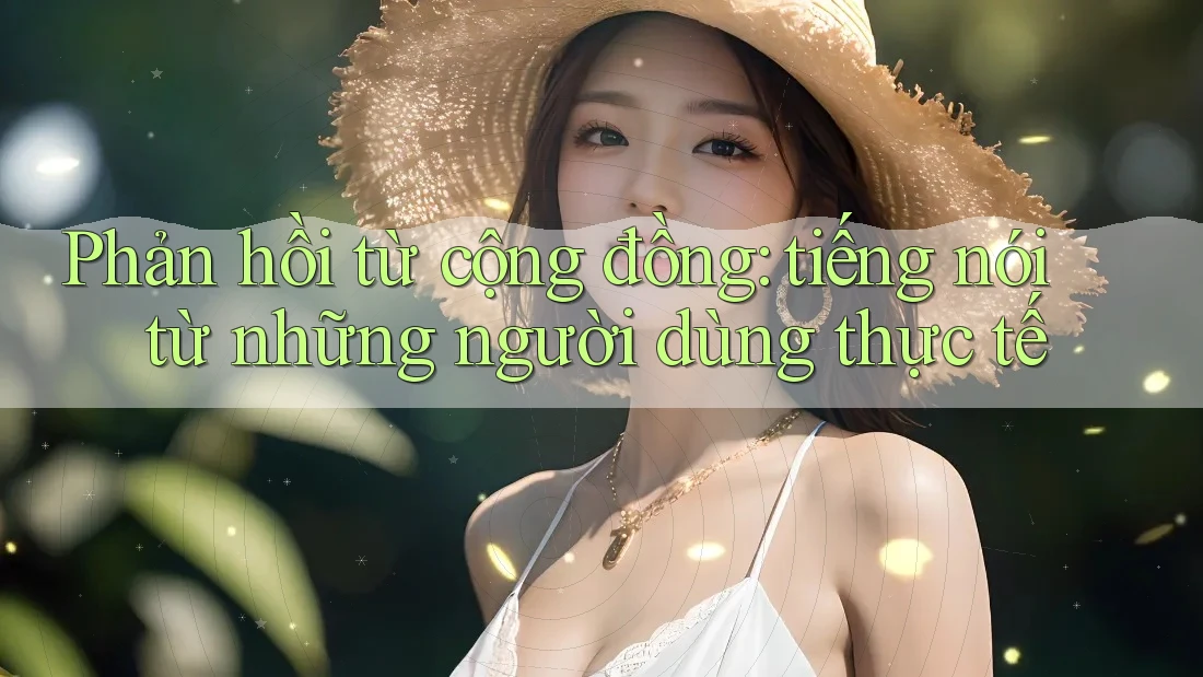 Phản hồi từ cộng đồng: tiếng nói từ những người dùng thực tế