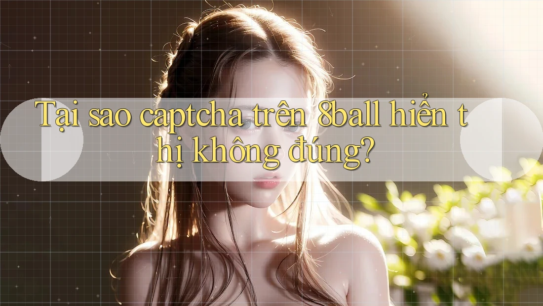 Tại sao captcha trên 8ball hiển thị không đúng?